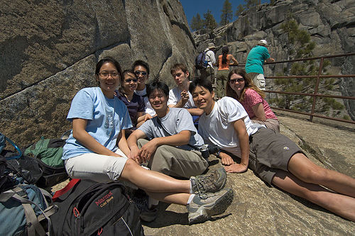 Group Shot At Upper Yosemite