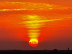 sunset of fire