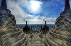 Borobudur At High Noon