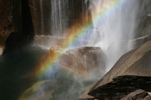 End Of The Rainbow At Vernal Falls